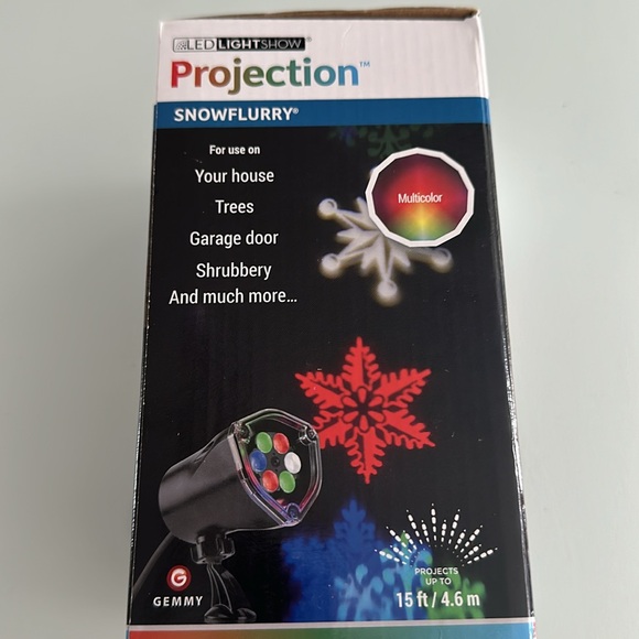 LED projection Lightshie snowflurry New in box - Picture 2 of 5